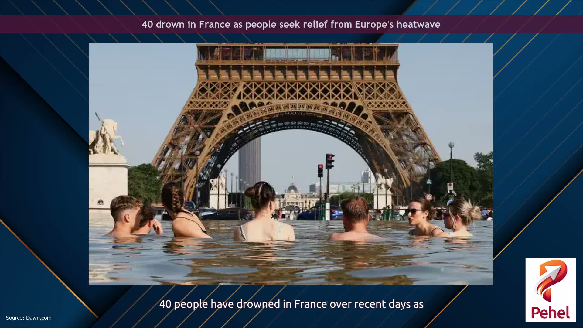 40 drown in France as people seek relief from Europe's heatwave