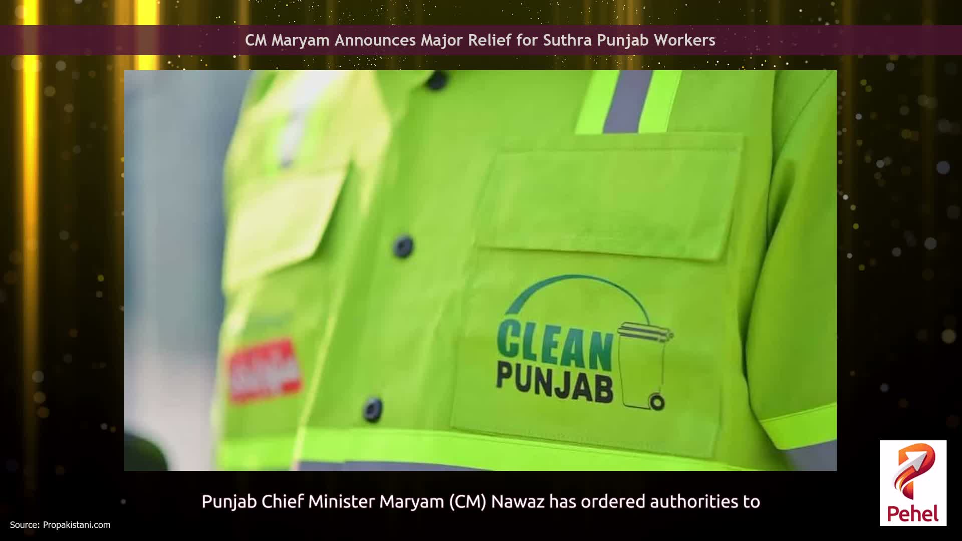CM Maryam Announces Major Relief for Suthra Punjab Workers