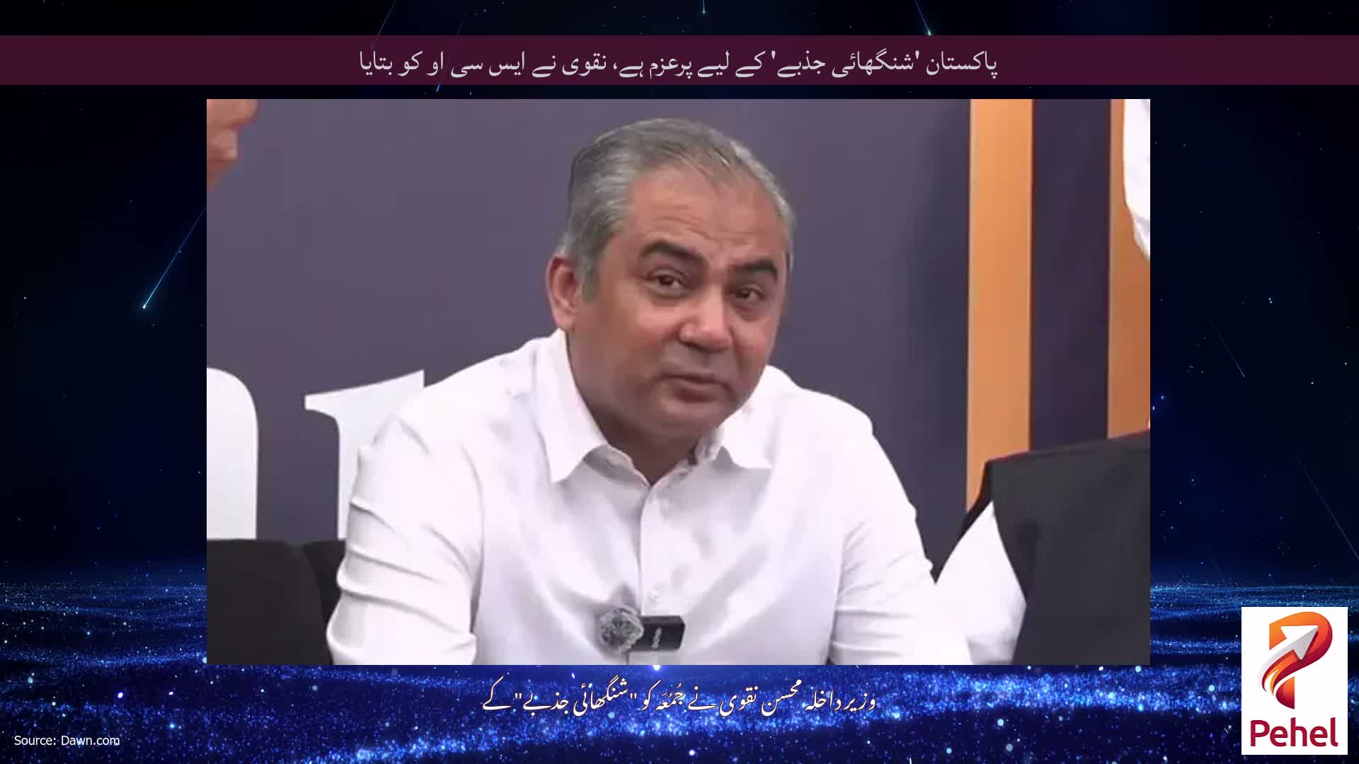 پاکستان 'شنگھائی جذبے' کے لیے پرعزم ہے، نقوی نے ایس سی او کو بتایا