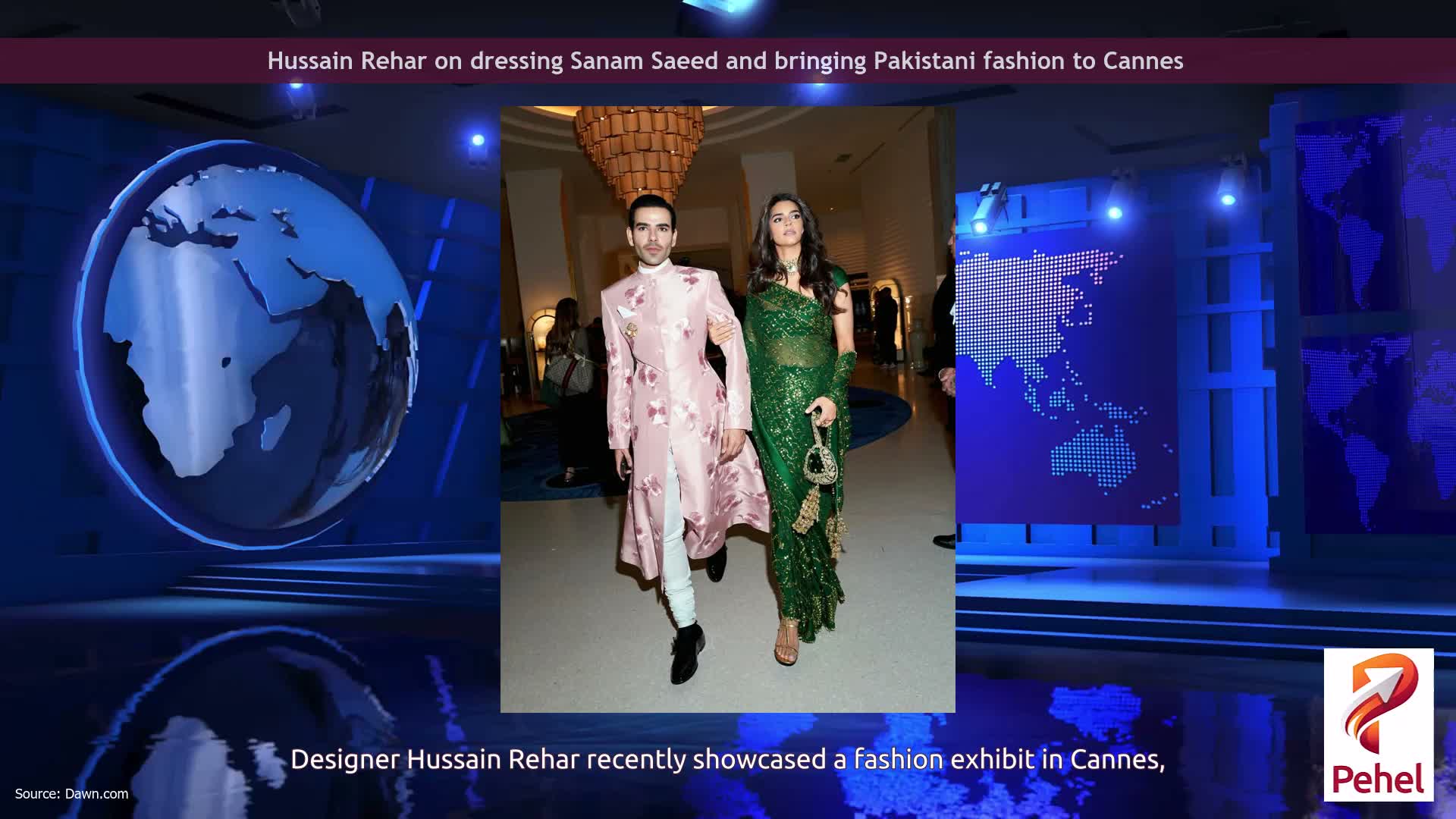 Hussain Rehar on dressing Sanam Saeed and bringing Pakistani fashion to Cannes