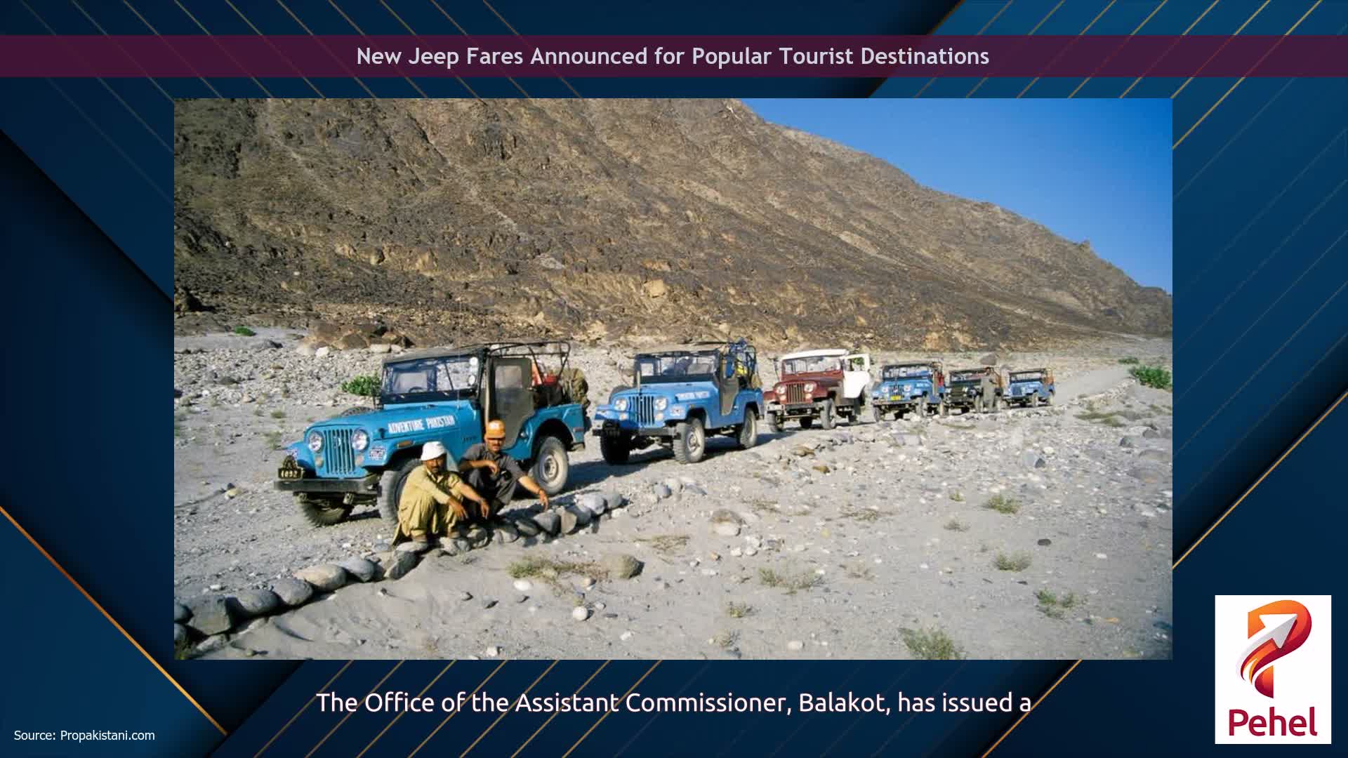 New Jeep Fares Announced for Popular Tourist Destinations