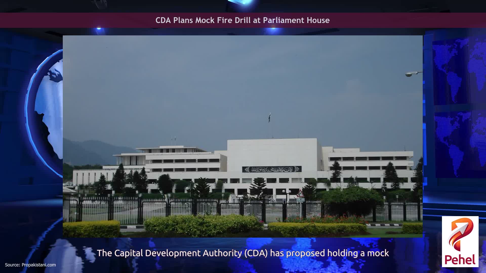 CDA Plans Mock Fire Drill at Parliament House