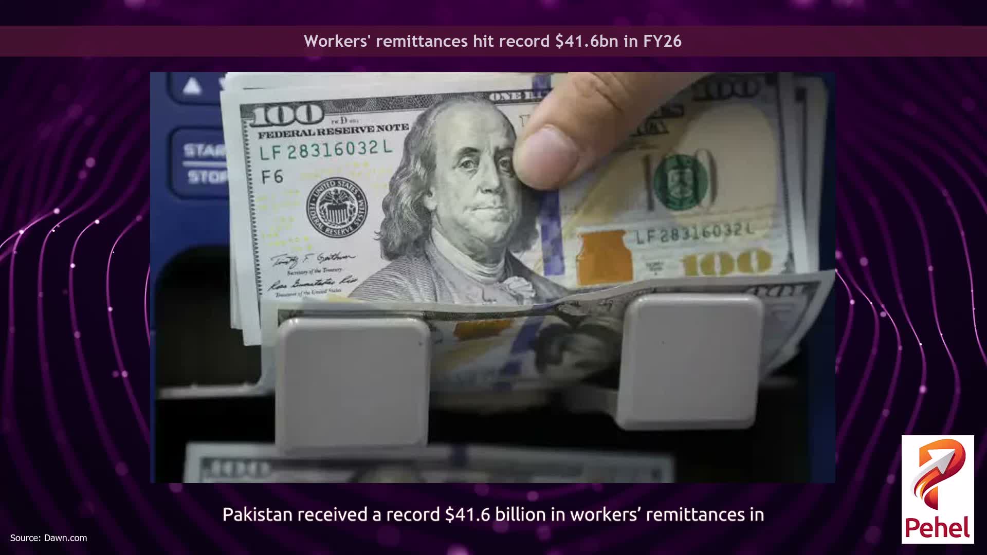Workers' remittances hit record $41.6bn in FY26