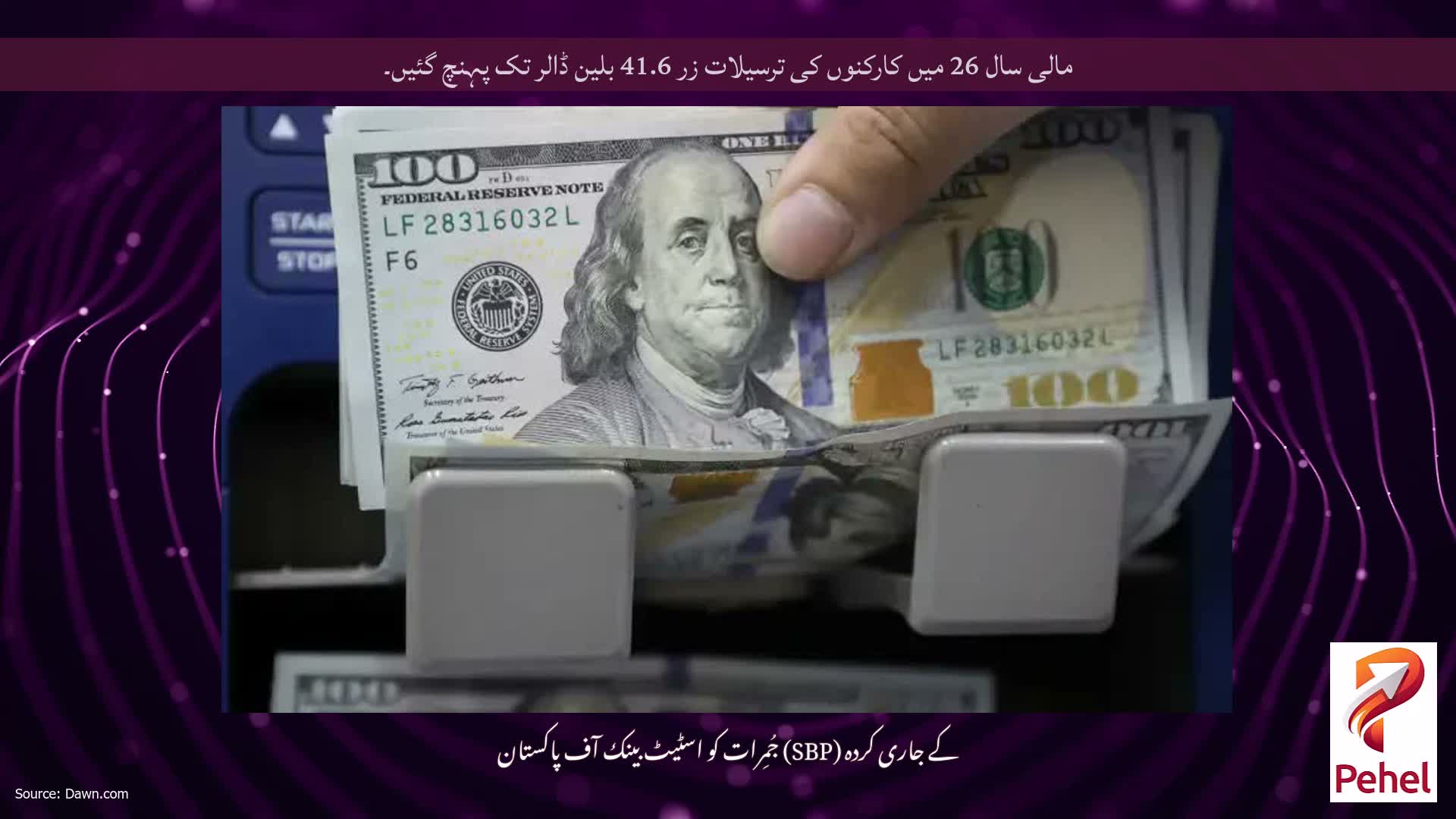 مالی سال 26 میں کارکنوں کی ترسیلات زر 41.6 بلین ڈالر تک پہنچ گئیں۔