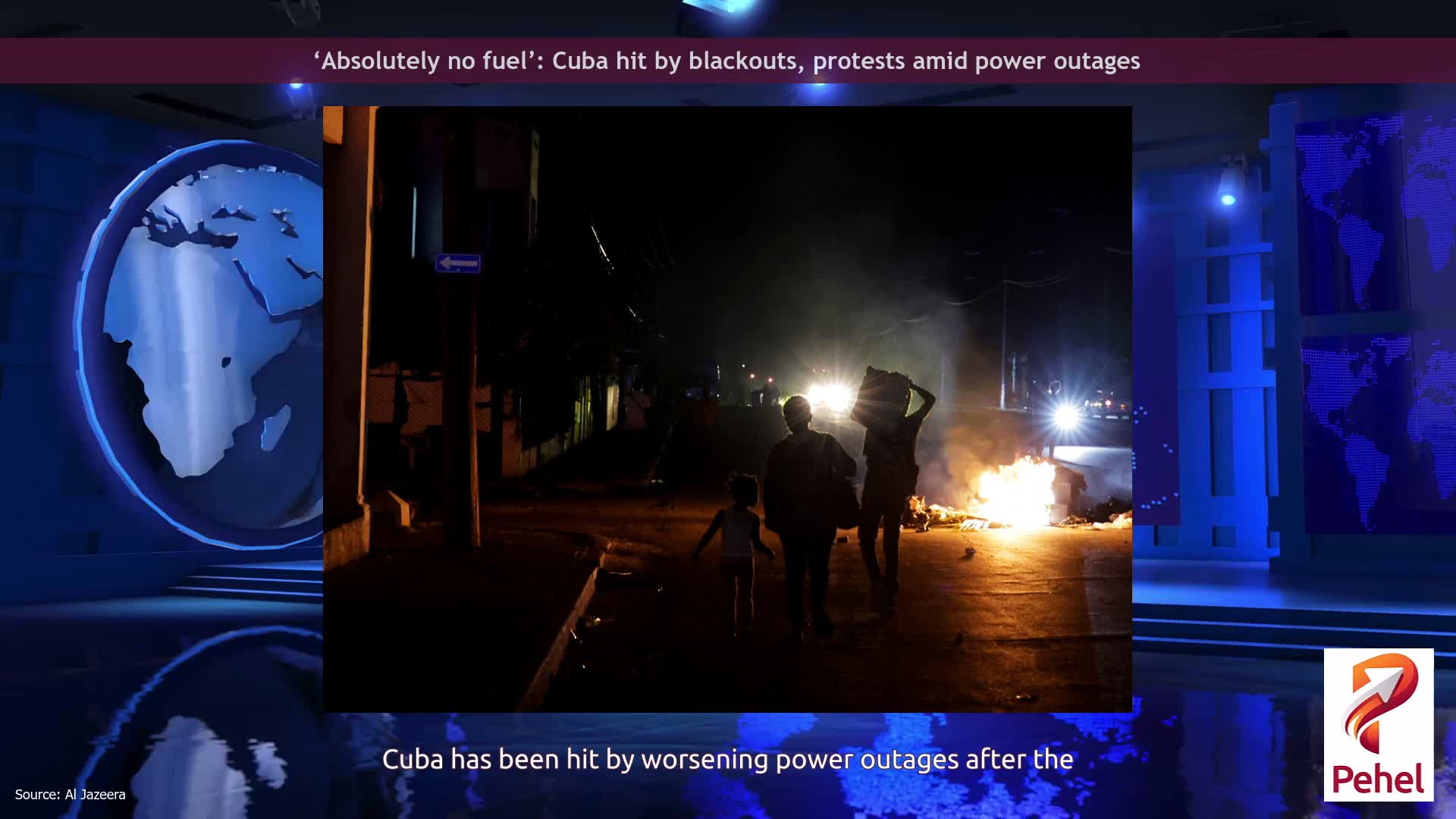 ‘Absolutely no fuel’: Cuba hit by blackouts, protests amid power outages