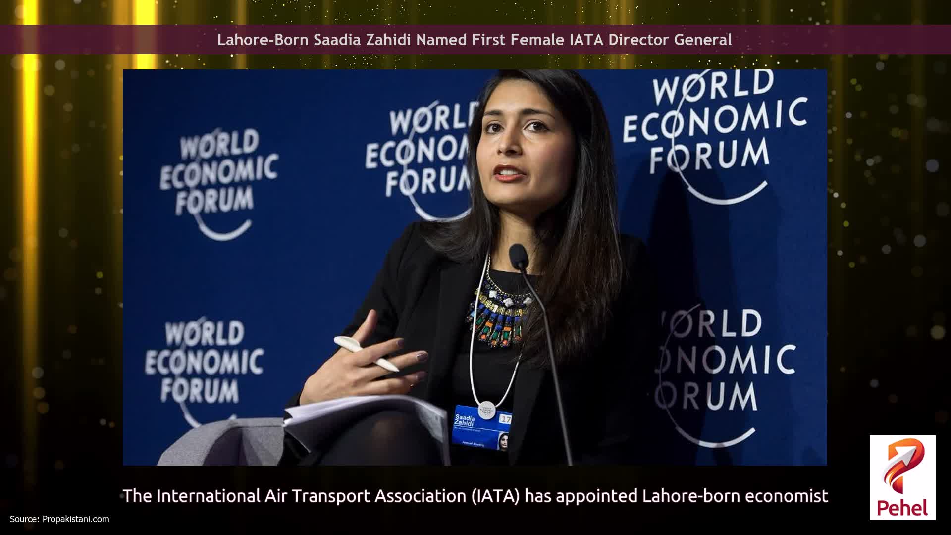 Lahore-Born Saadia Zahidi Named First Female IATA Director General