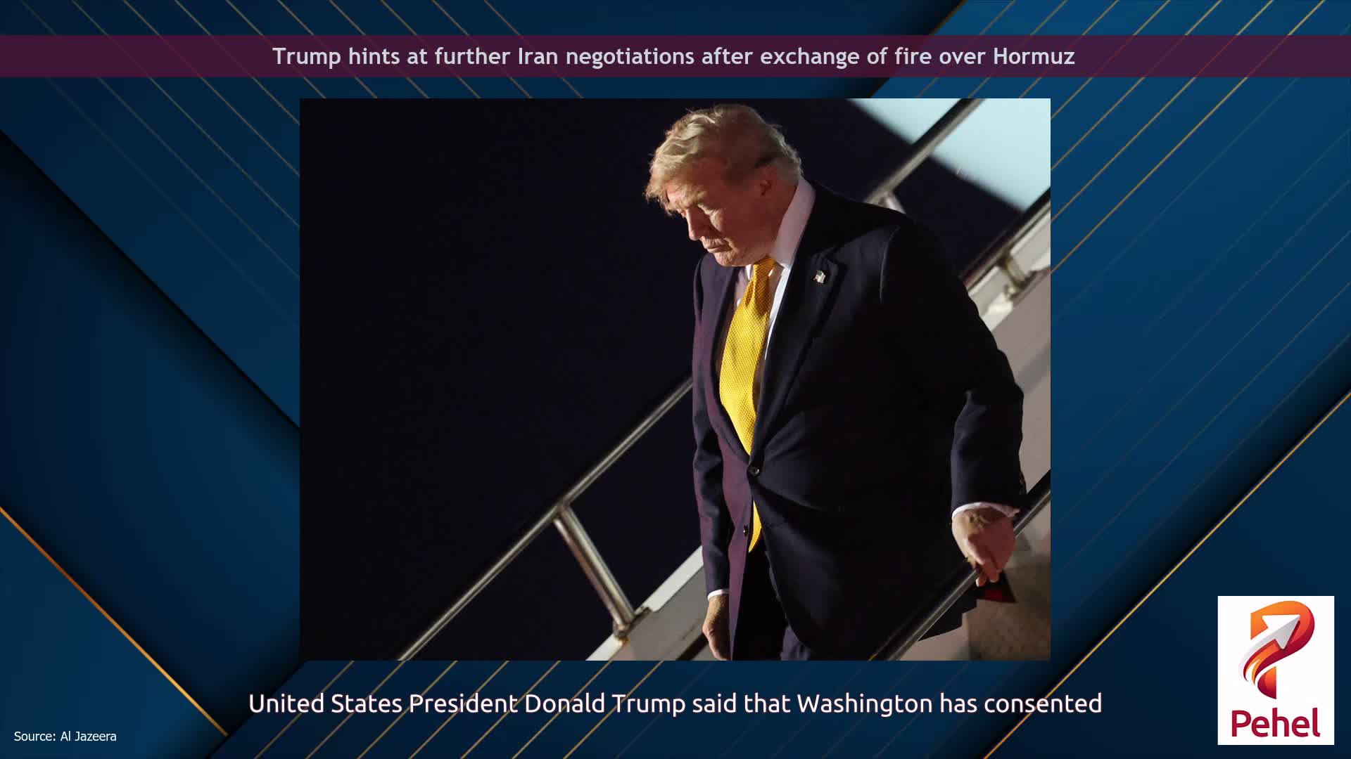 Trump hints at further Iran negotiations after exchange of fire over Hormuz