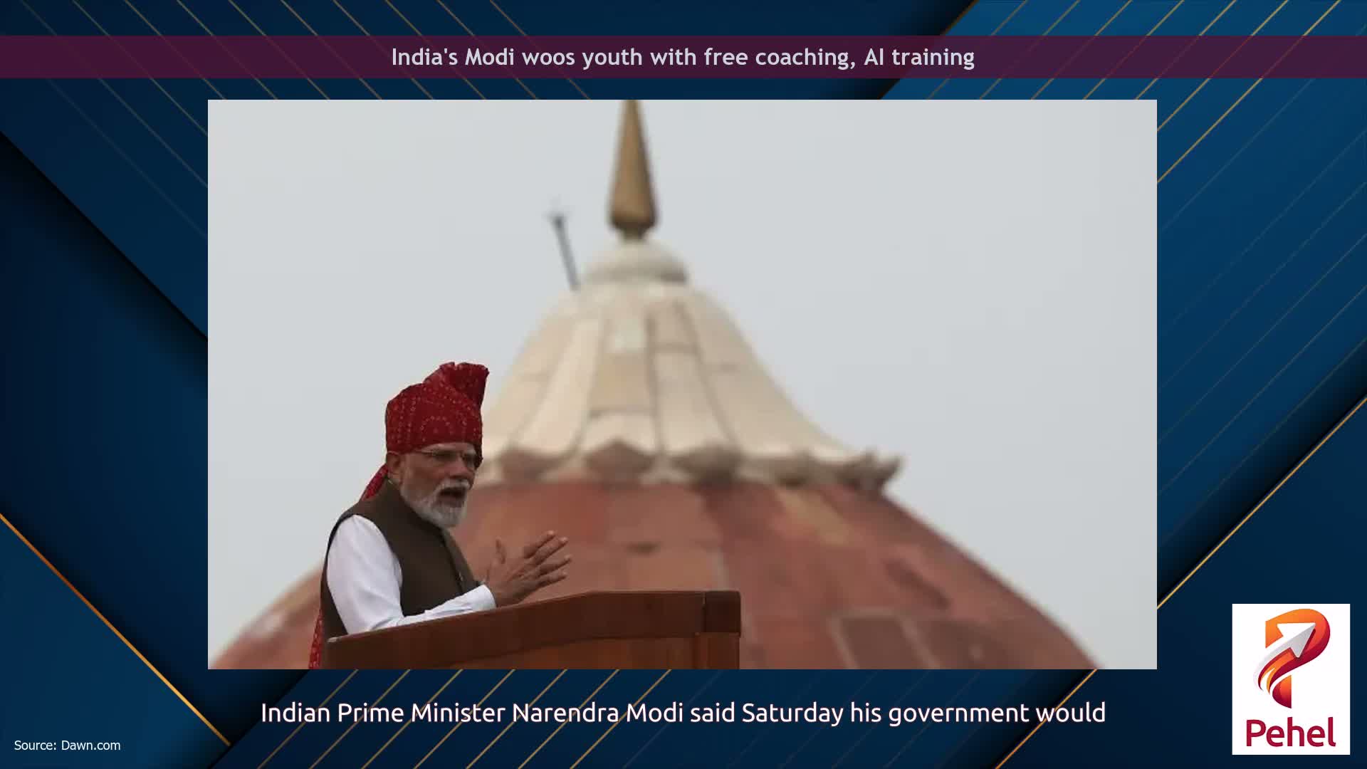 India's Modi woos youth with free coaching, AI training