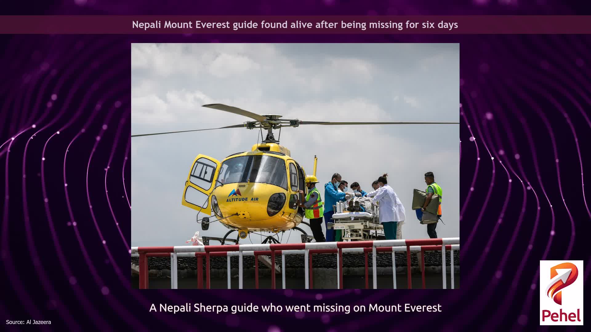 Nepali Mount Everest guide found alive after being missing for six days