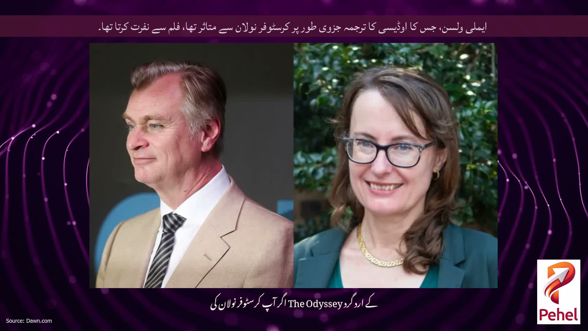 ایملی ولسن، جس کا اوڈیسی کا ترجمہ جزوی طور پر کرسٹوفر نولان سے متاثر تھا، فلم سے نفرت کرتا تھا۔
