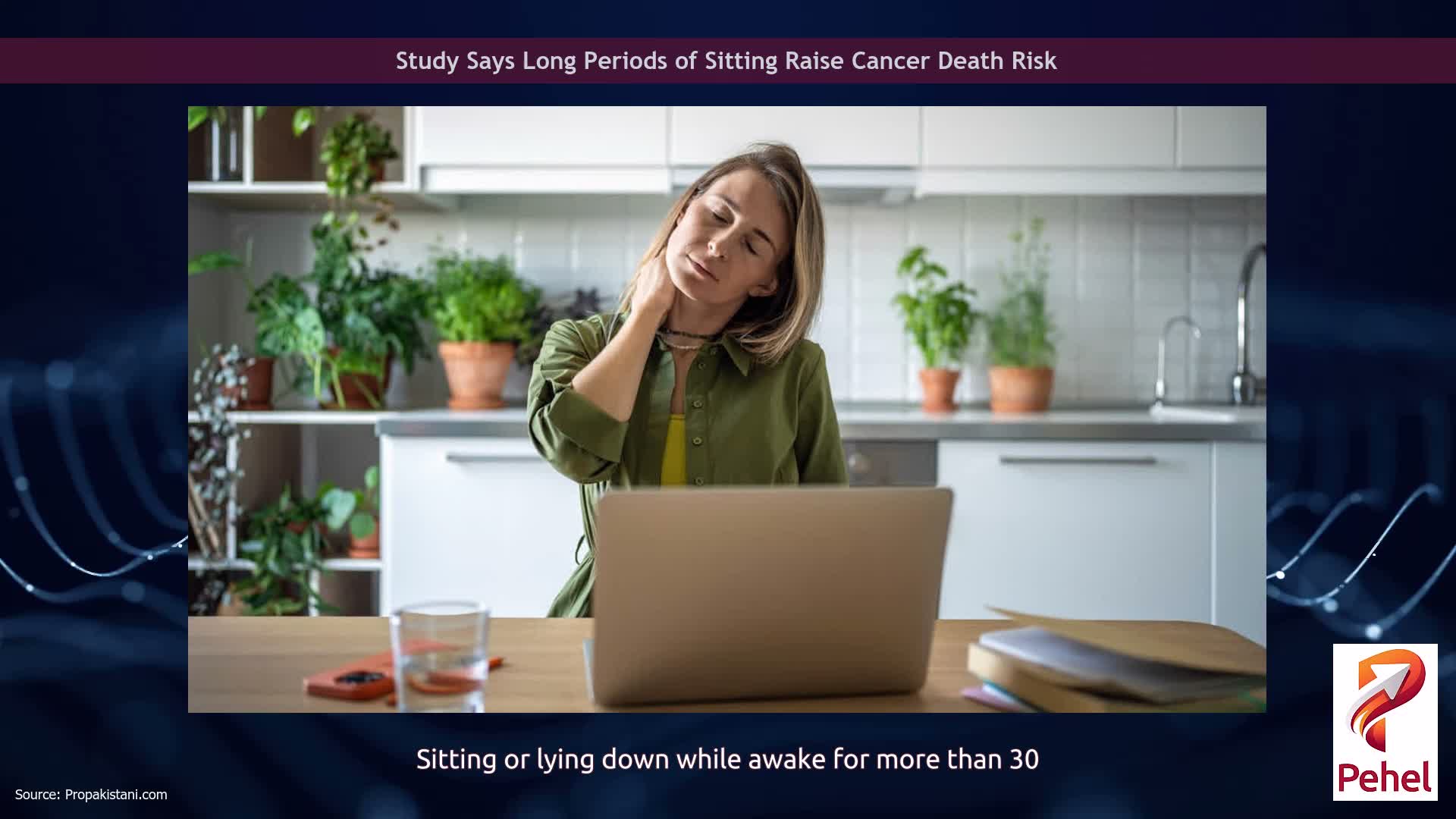 Study Says Long Periods of Sitting Raise Cancer Death Risk