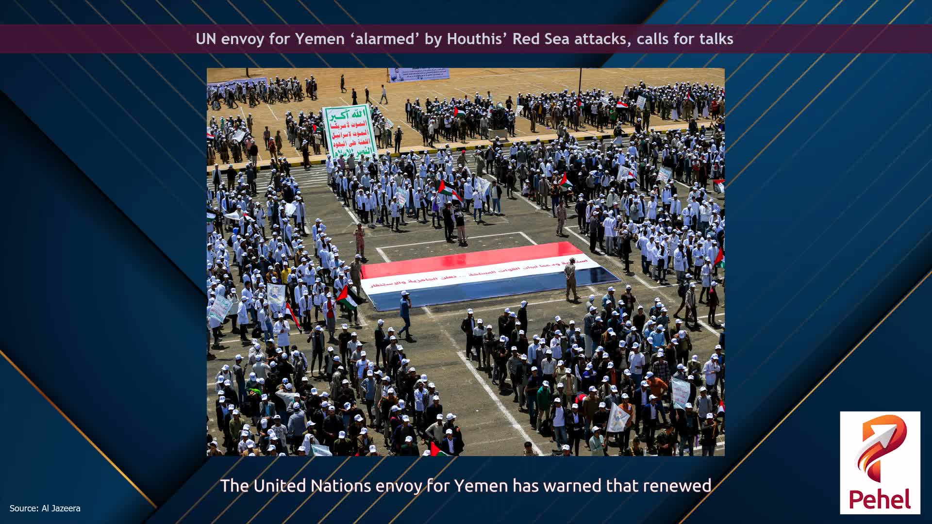 UN envoy for Yemen ‘alarmed’ by Houthis’ Red Sea attacks, calls for talks