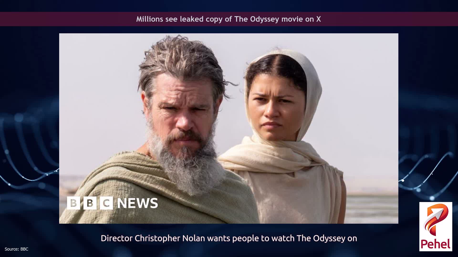 Millions see leaked copy of The Odyssey movie on X