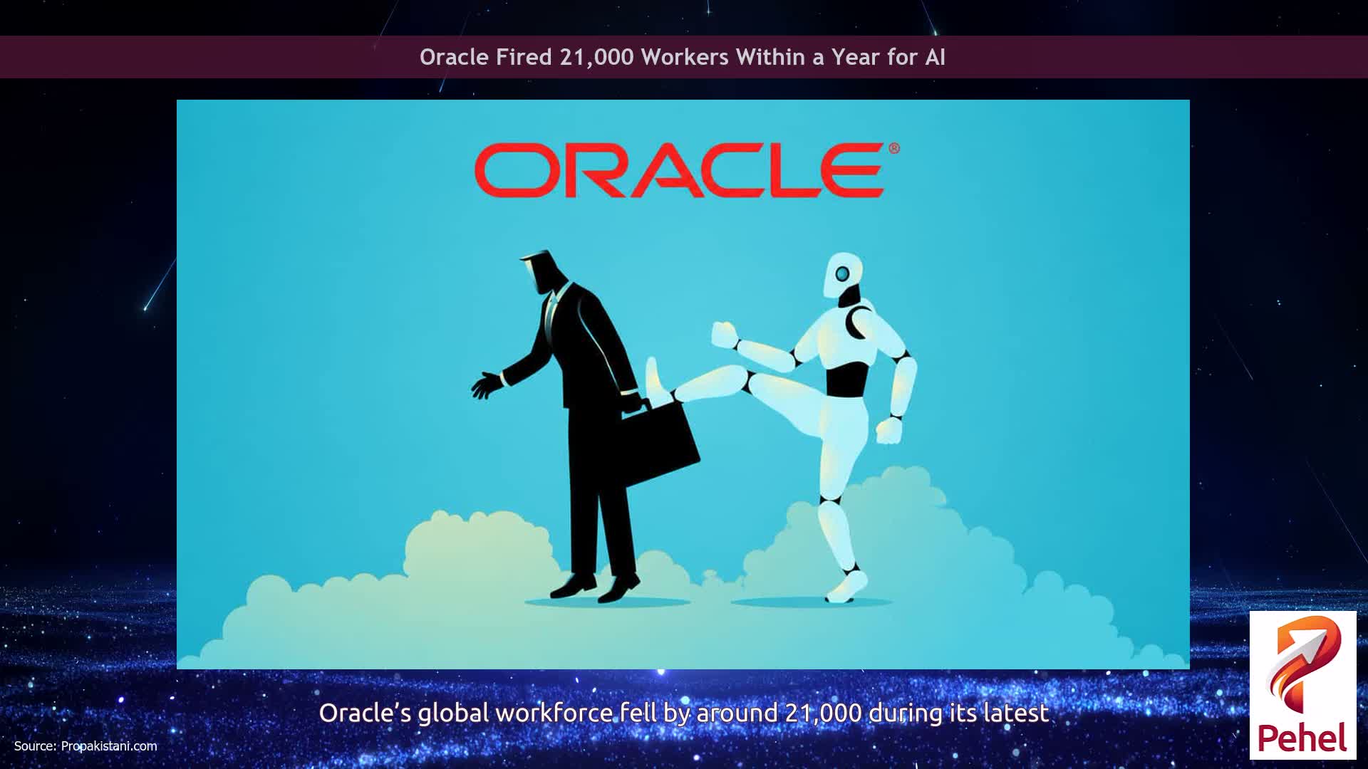 Oracle Fired 21,000 Workers Within a Year for AI
