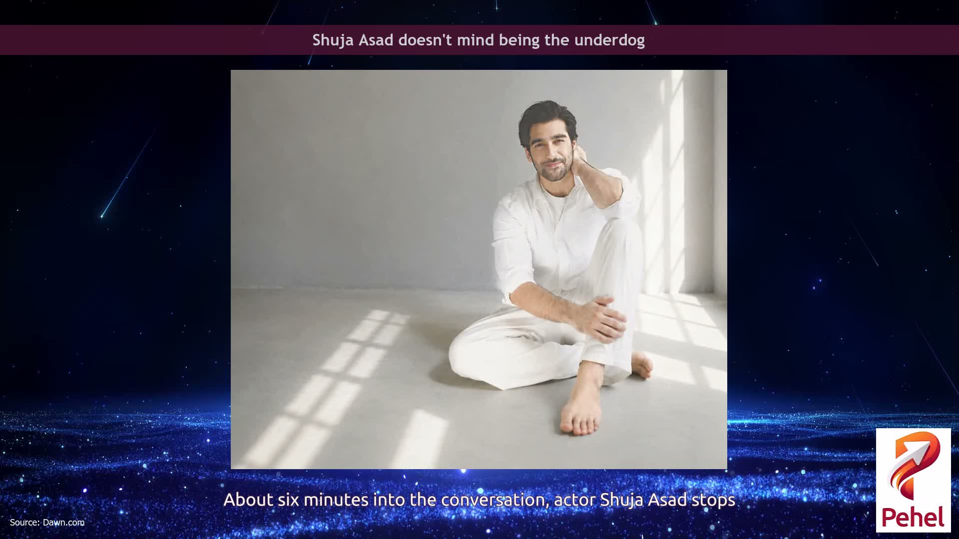Shuja Asad doesn't mind being the underdog