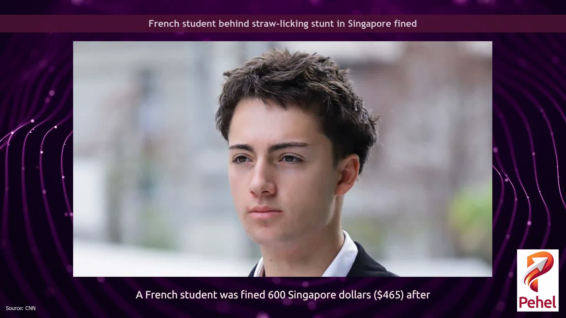 French student behind straw-licking stunt in Singapore fined
