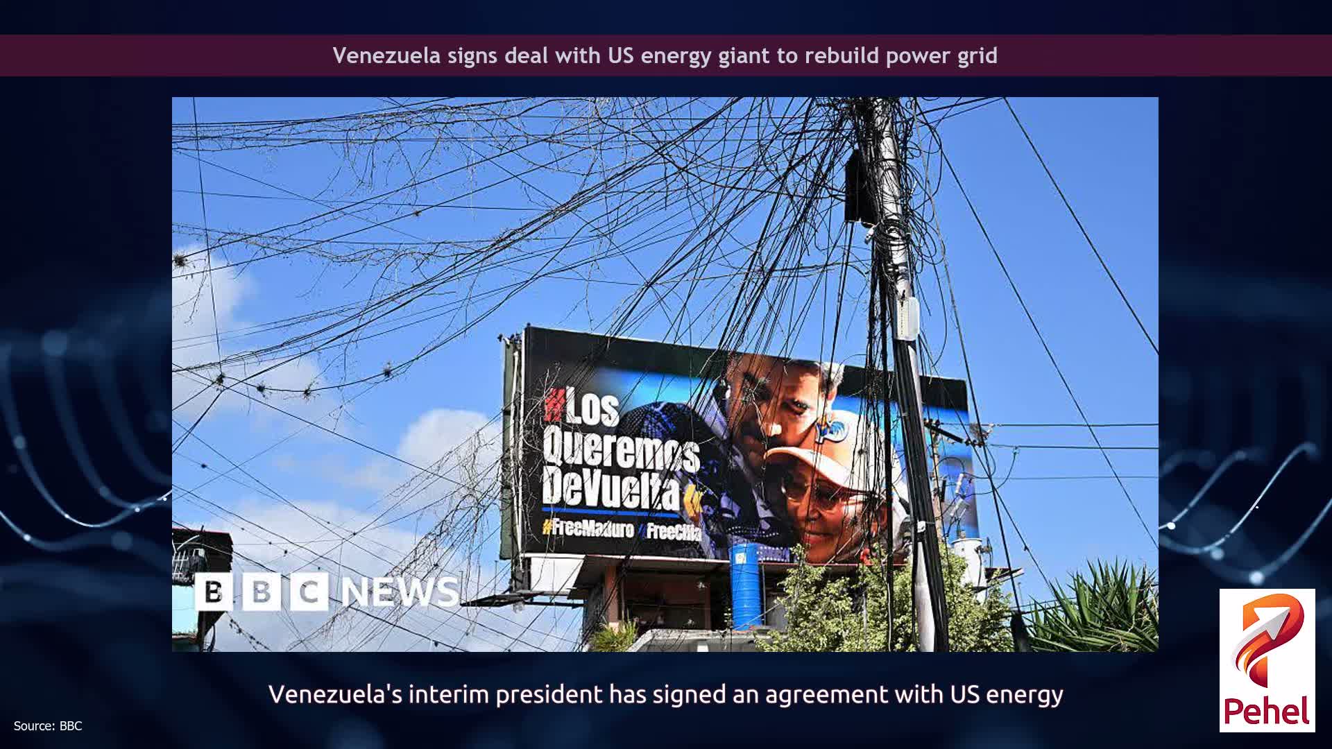 Venezuela signs deal with US energy giant to rebuild power grid