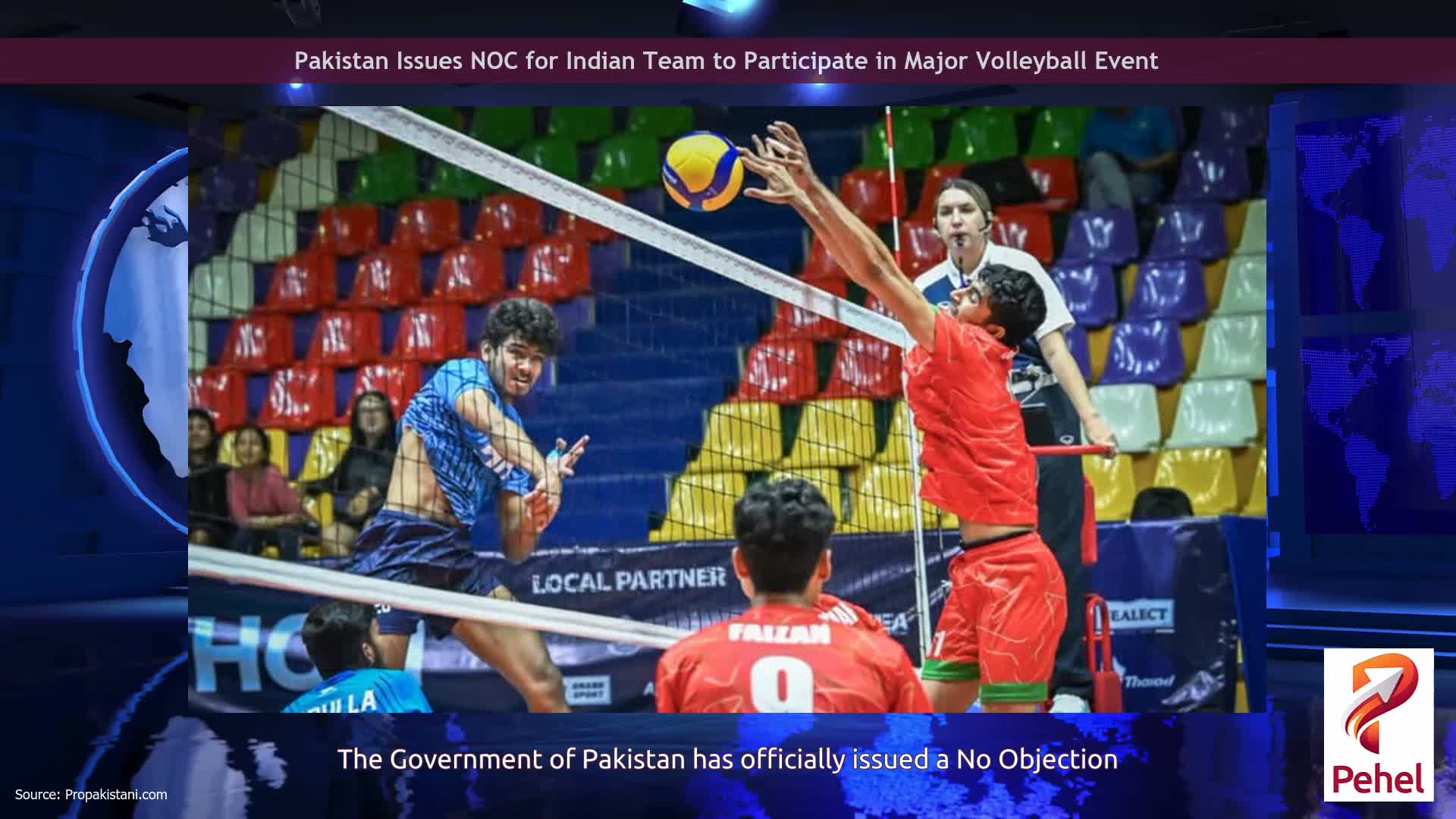 Pakistan Issues NOC for Indian Team to Participate in Major Volleyball Event