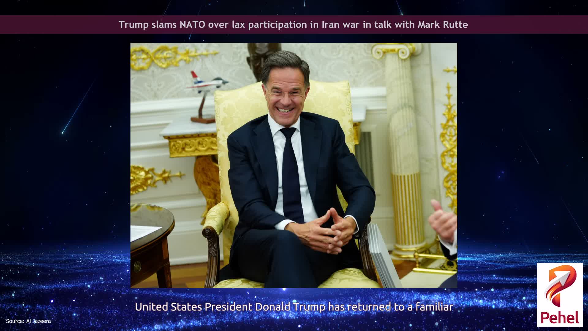 Trump slams NATO over lax participation in Iran war in talk with Mark Rutte