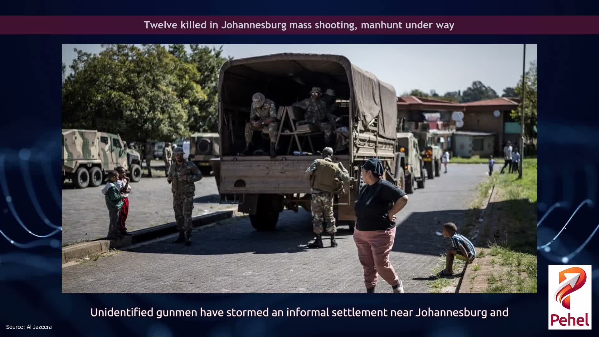 Twelve killed in Johannesburg mass shooting, manhunt under way