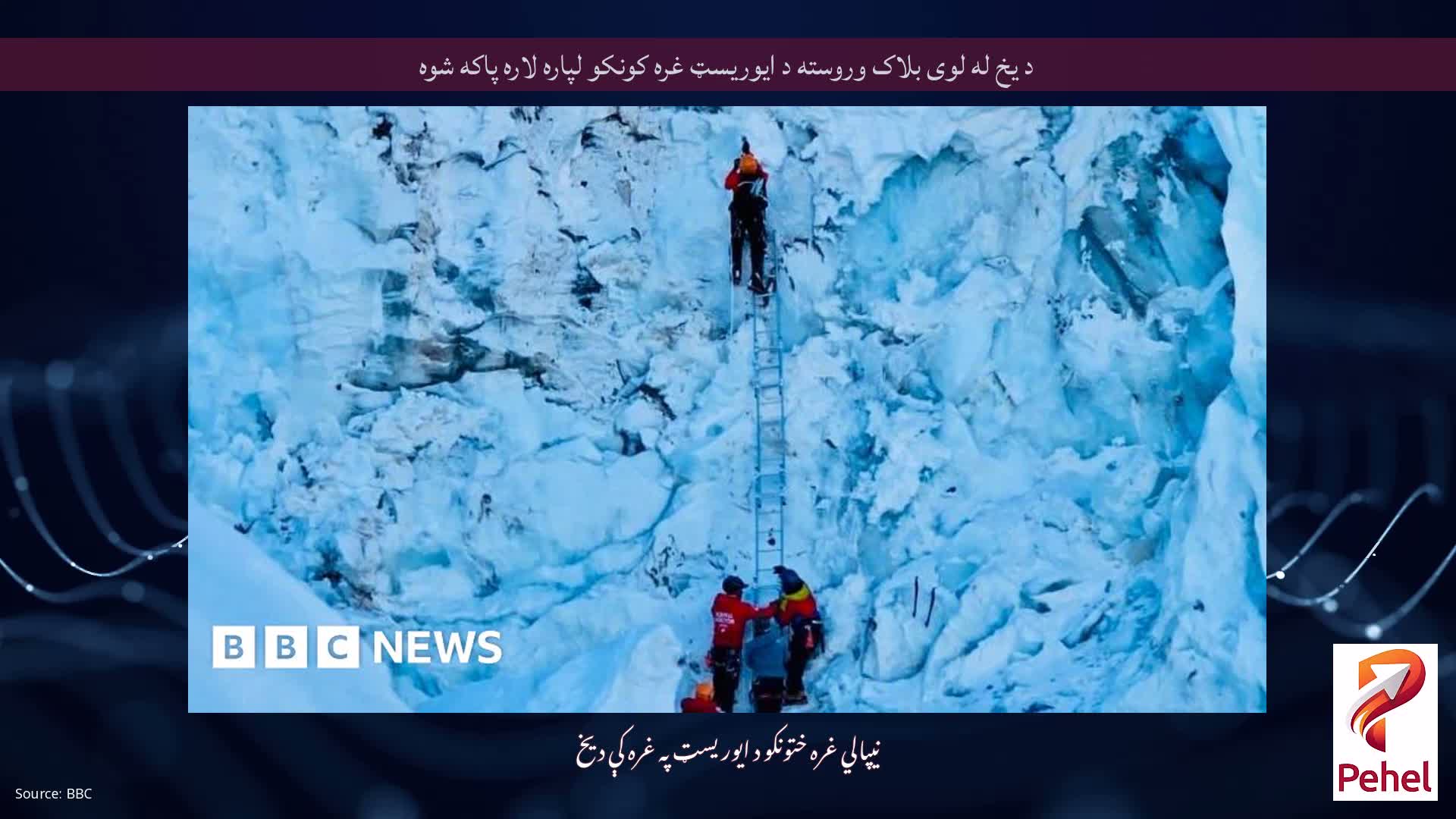 د یخ له لوی بلاک وروسته د ایوریسټ غره کونکو لپاره لاره پاکه شوه