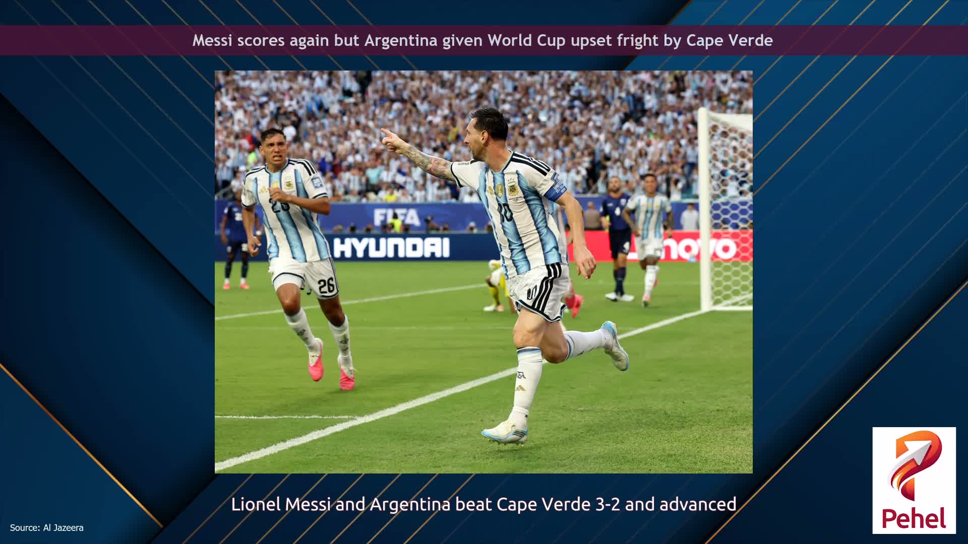 Messi scores again but Argentina given World Cup upset fright by Cape Verde