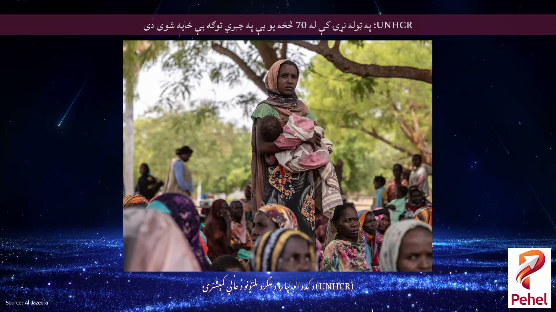 UNHCR: په ټوله نړۍ کې له 70 څخه یو یې په جبري توګه بې ځایه شوی دی