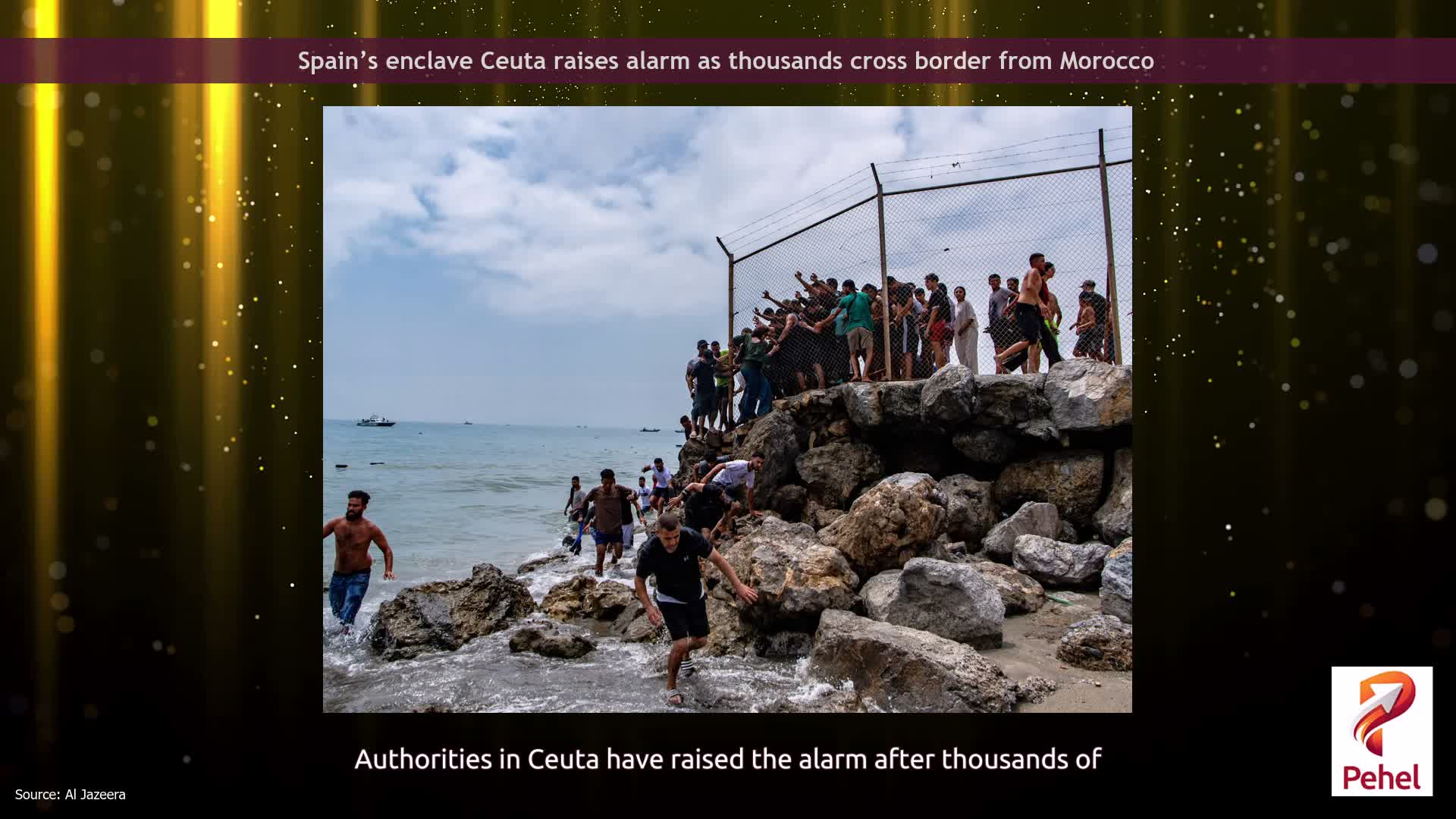 Spain’s enclave Ceuta raises alarm as thousands cross border from Morocco