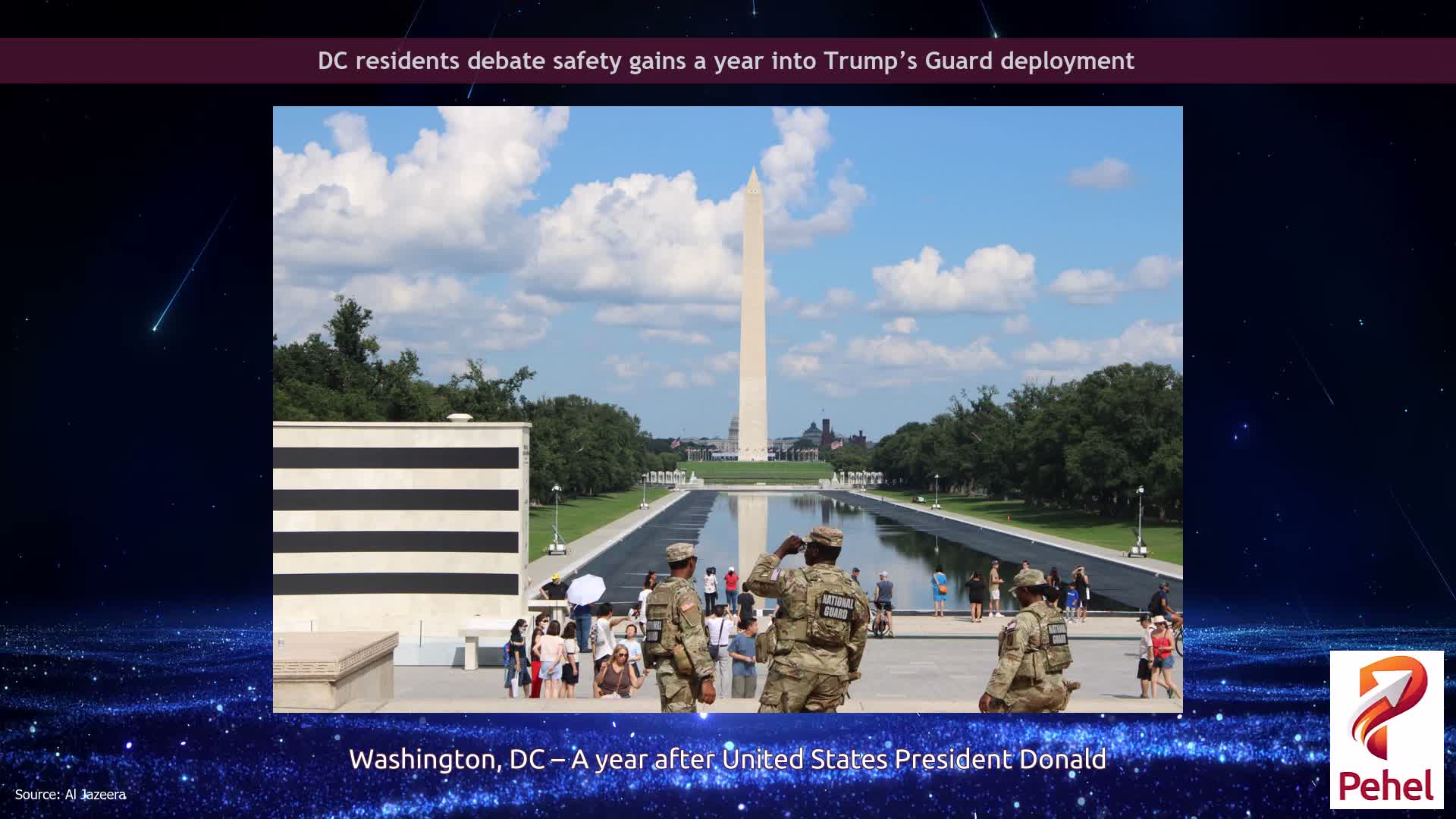 DC residents debate safety gains a year into Trump’s Guard deployment