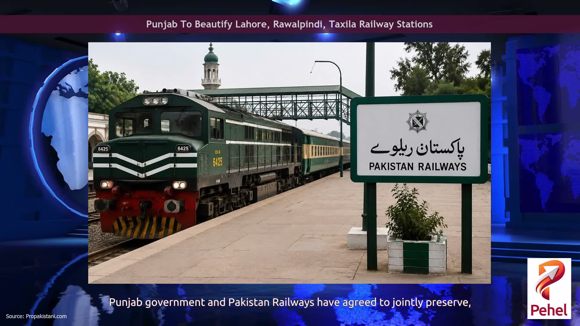 Punjab To Beautify Lahore, Rawalpindi, Taxila Railway Stations