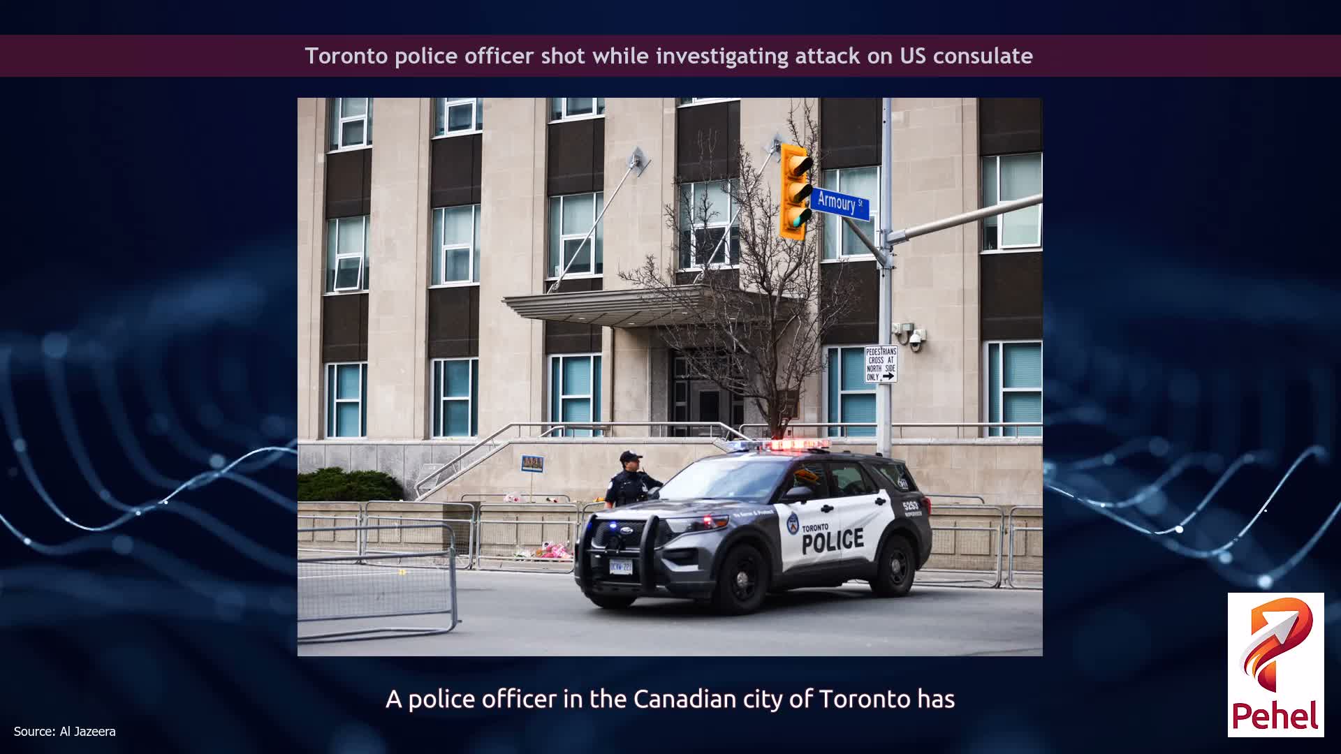 Toronto police officer shot while investigating attack on US consulate