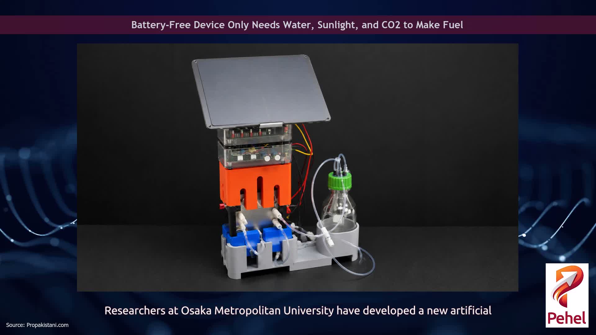 Battery-Free Device Only Needs Water, Sunlight, and CO2 to Make Fuel