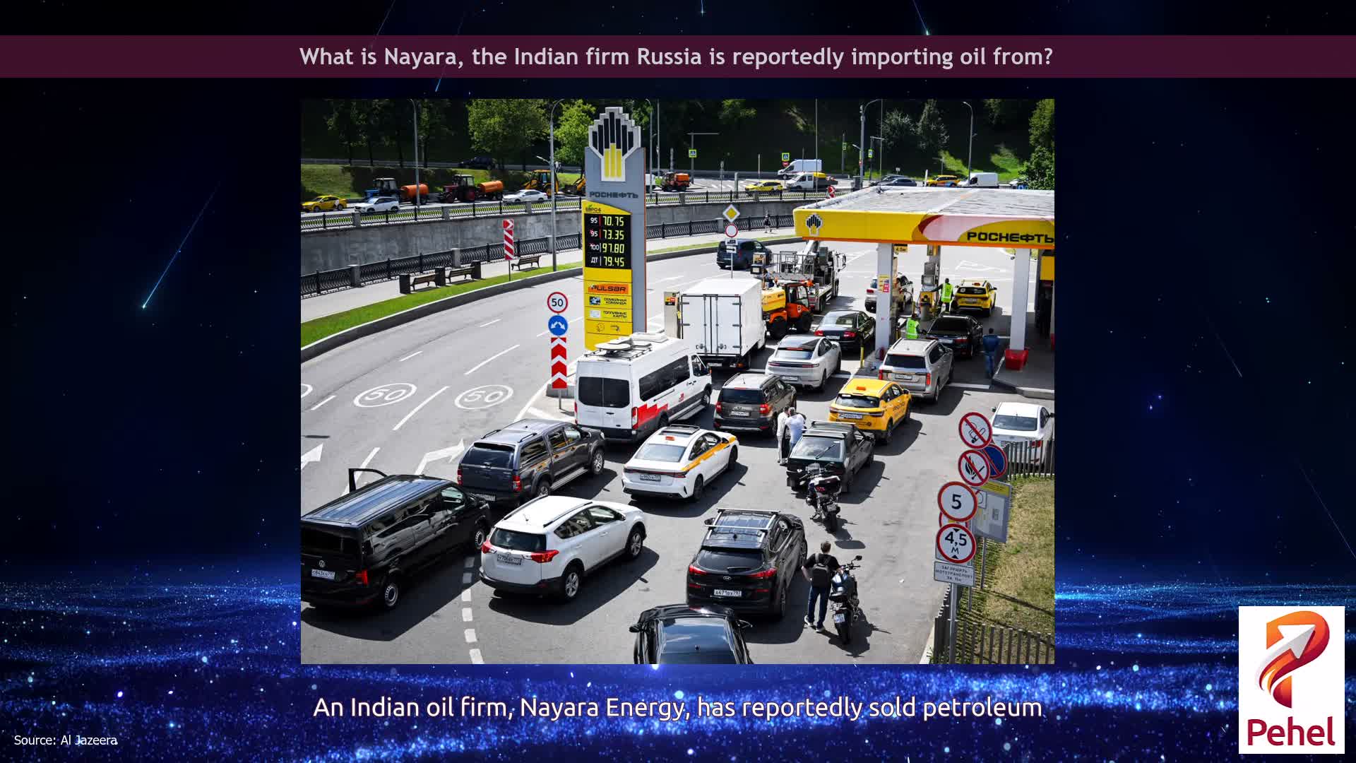 What is Nayara, the Indian firm Russia is reportedly importing oil from?