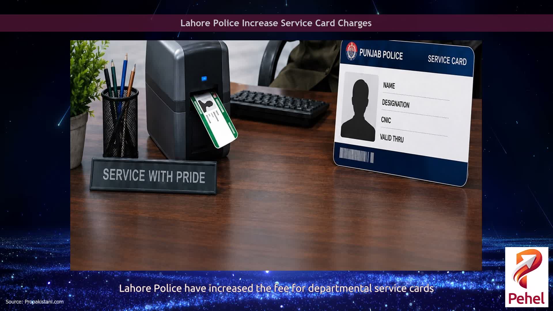 Lahore Police Increase Service Card Charges