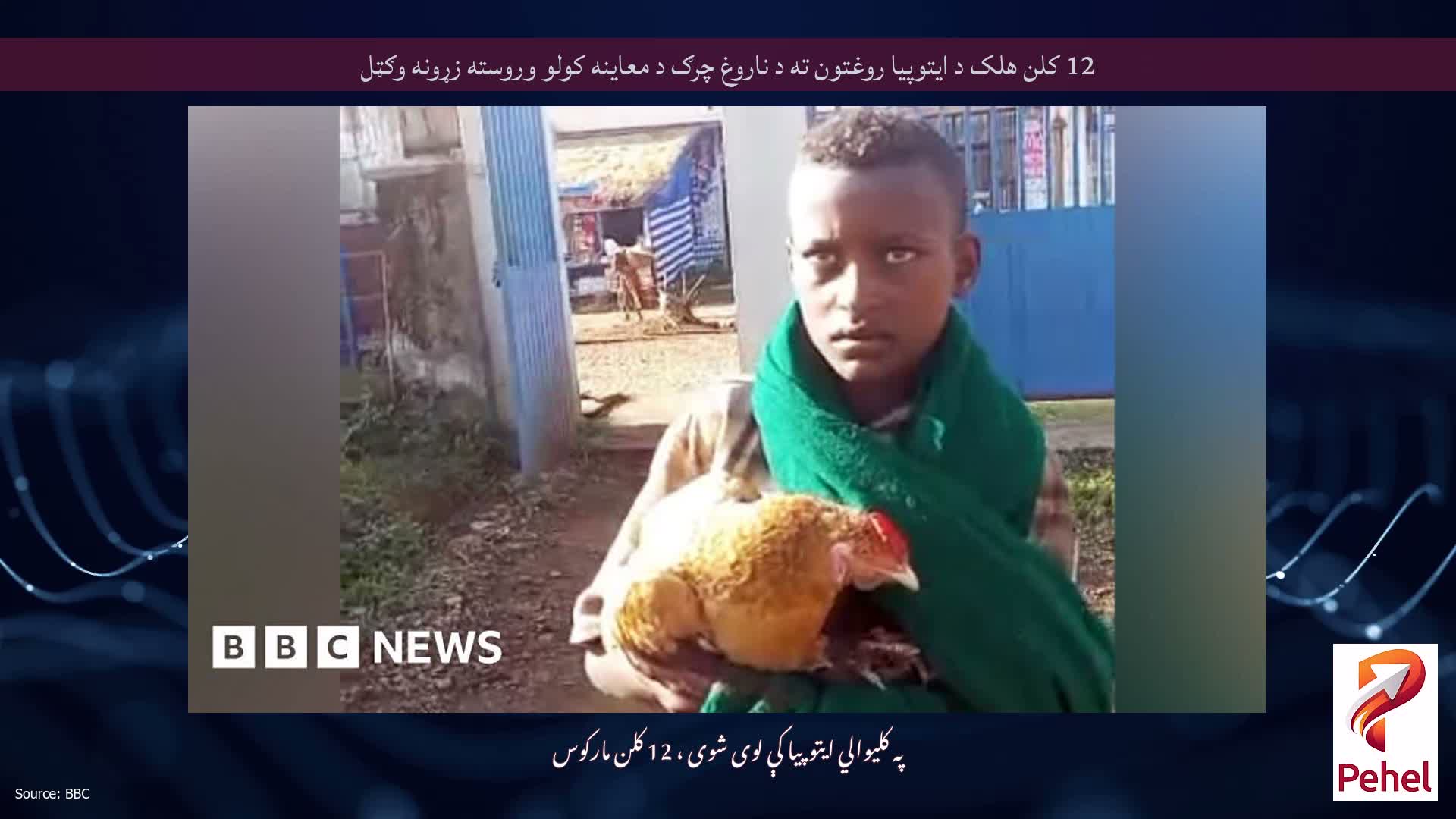 12 کلن هلک د ایتوپیا روغتون ته د ناروغ چرګ د معاینه کولو وروسته زړونه وګټل