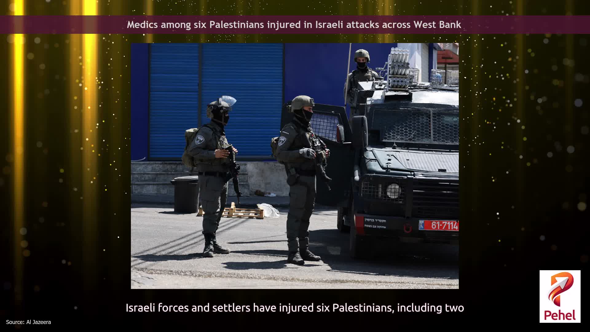 Medics among six Palestinians injured in Israeli attacks across West Bank