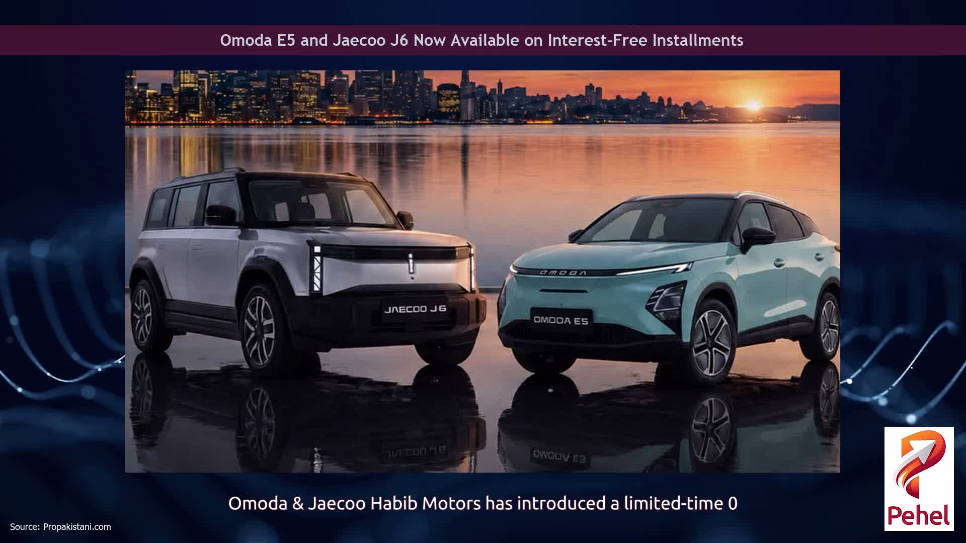 Omoda E5 and Jaecoo J6 Now Available on Interest-Free Installments