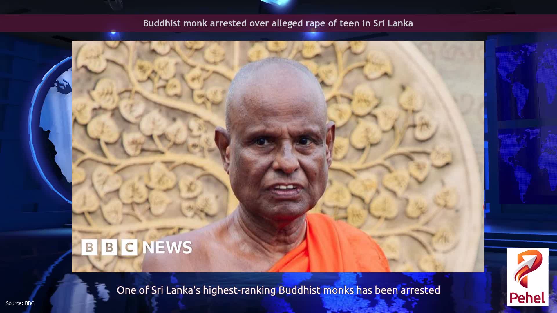 Buddhist monk arrested over alleged rape of teen in Sri Lanka