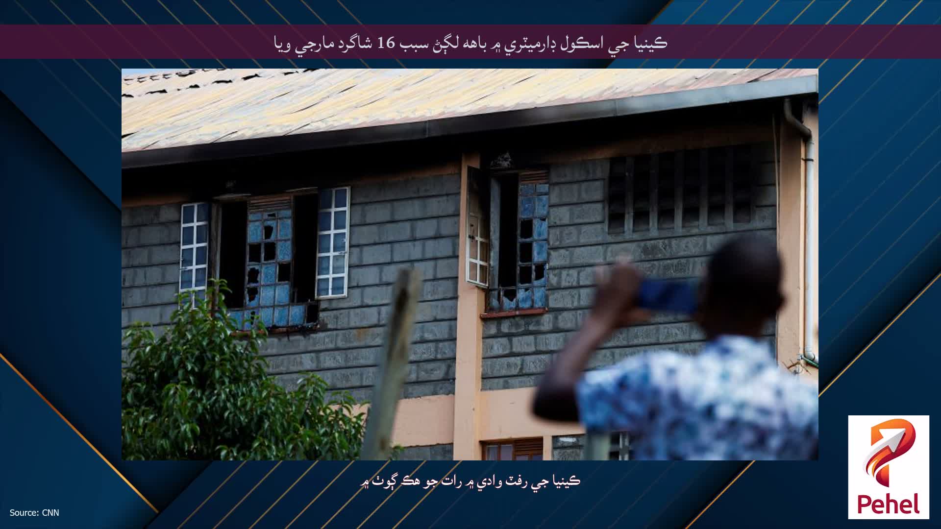 ڪينيا جي اسڪول ڊارميٽري ۾ باهه لڳڻ سبب 16 شاگرد مارجي ويا