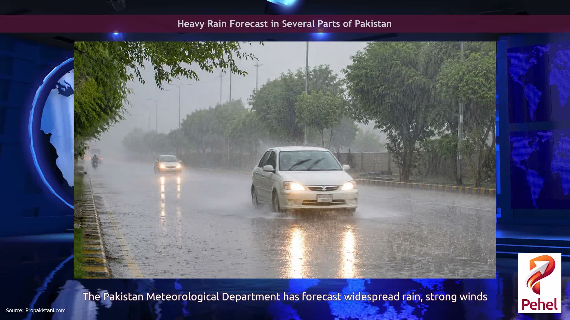 Heavy Rain Forecast in Several Parts of Pakistan