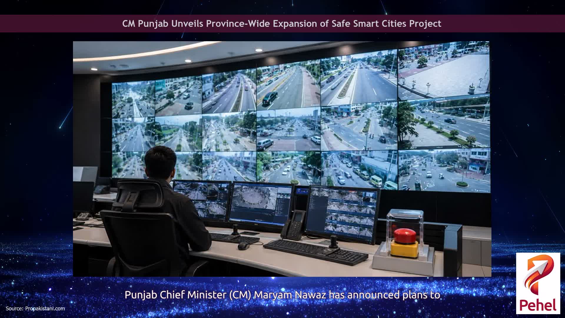 CM Punjab Unveils Province-Wide Expansion of Safe Smart Cities Project
