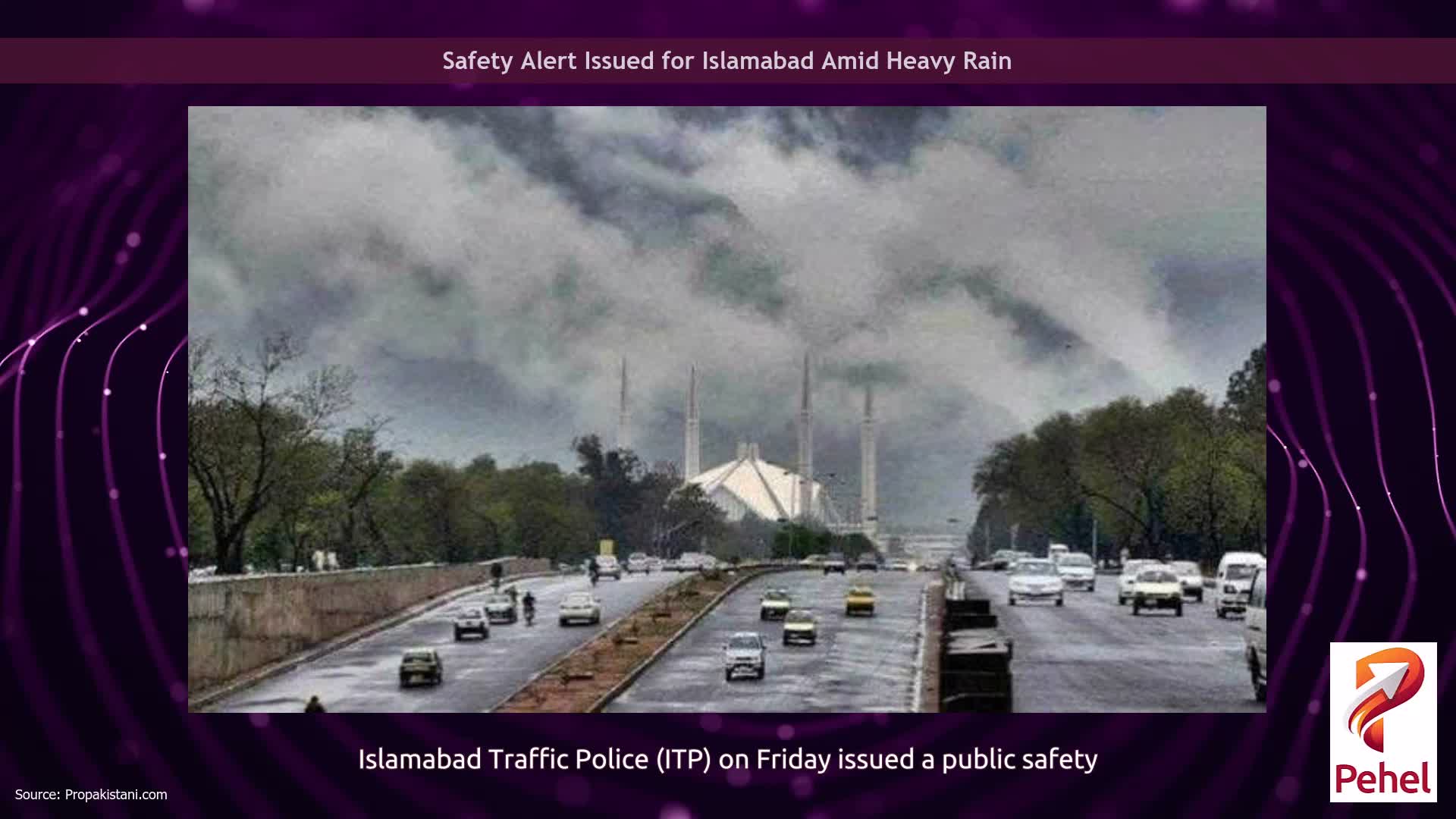 Safety Alert Issued for Islamabad Amid Heavy Rain