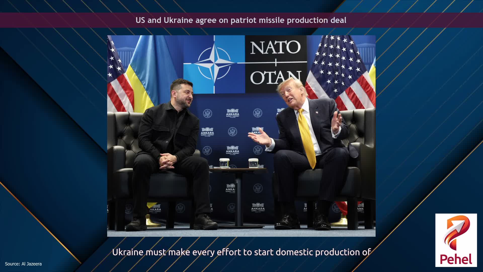 US and Ukraine agree on patriot missile production deal