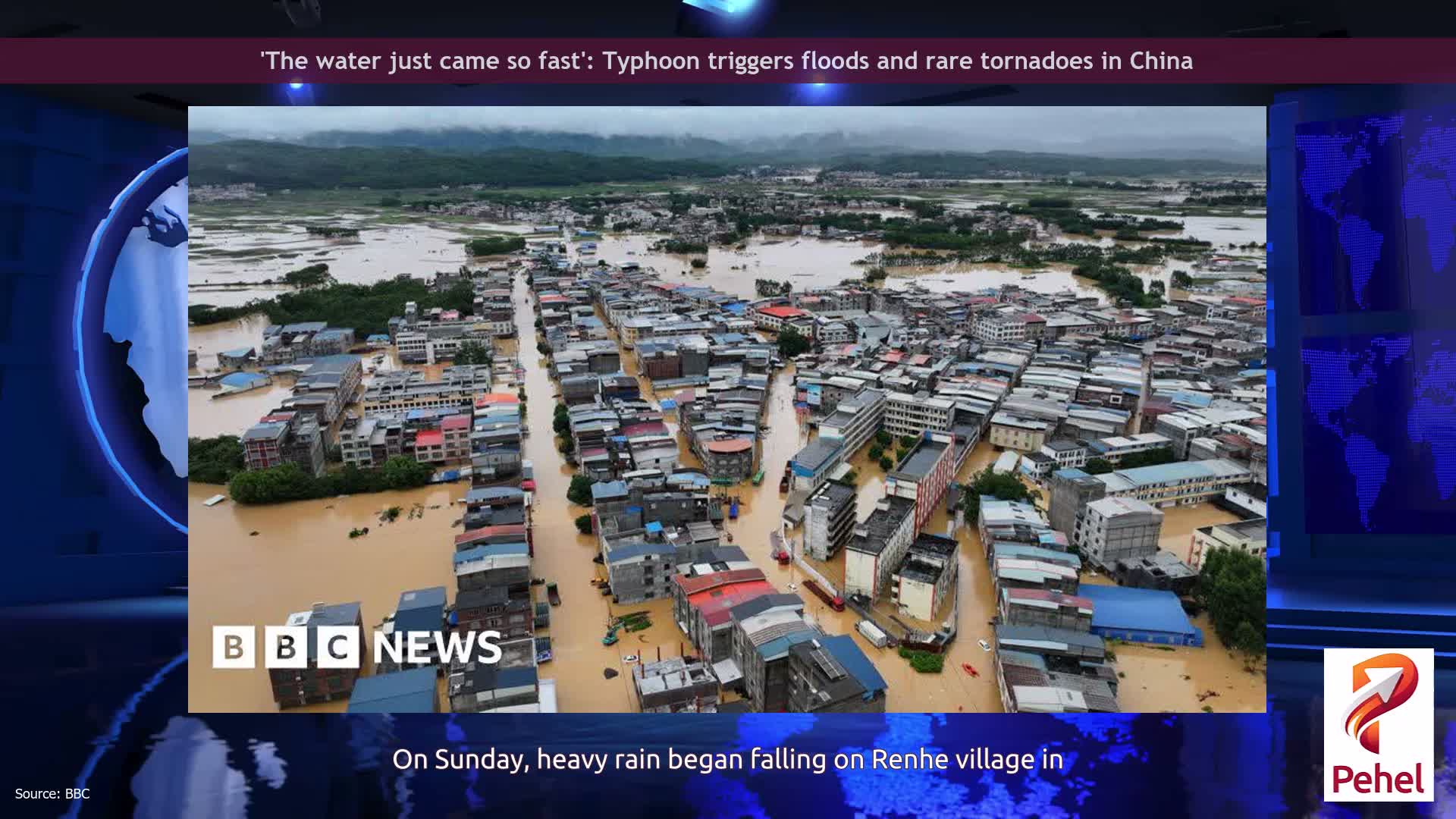 'The water just came so fast': Typhoon triggers floods and rare tornadoes in China