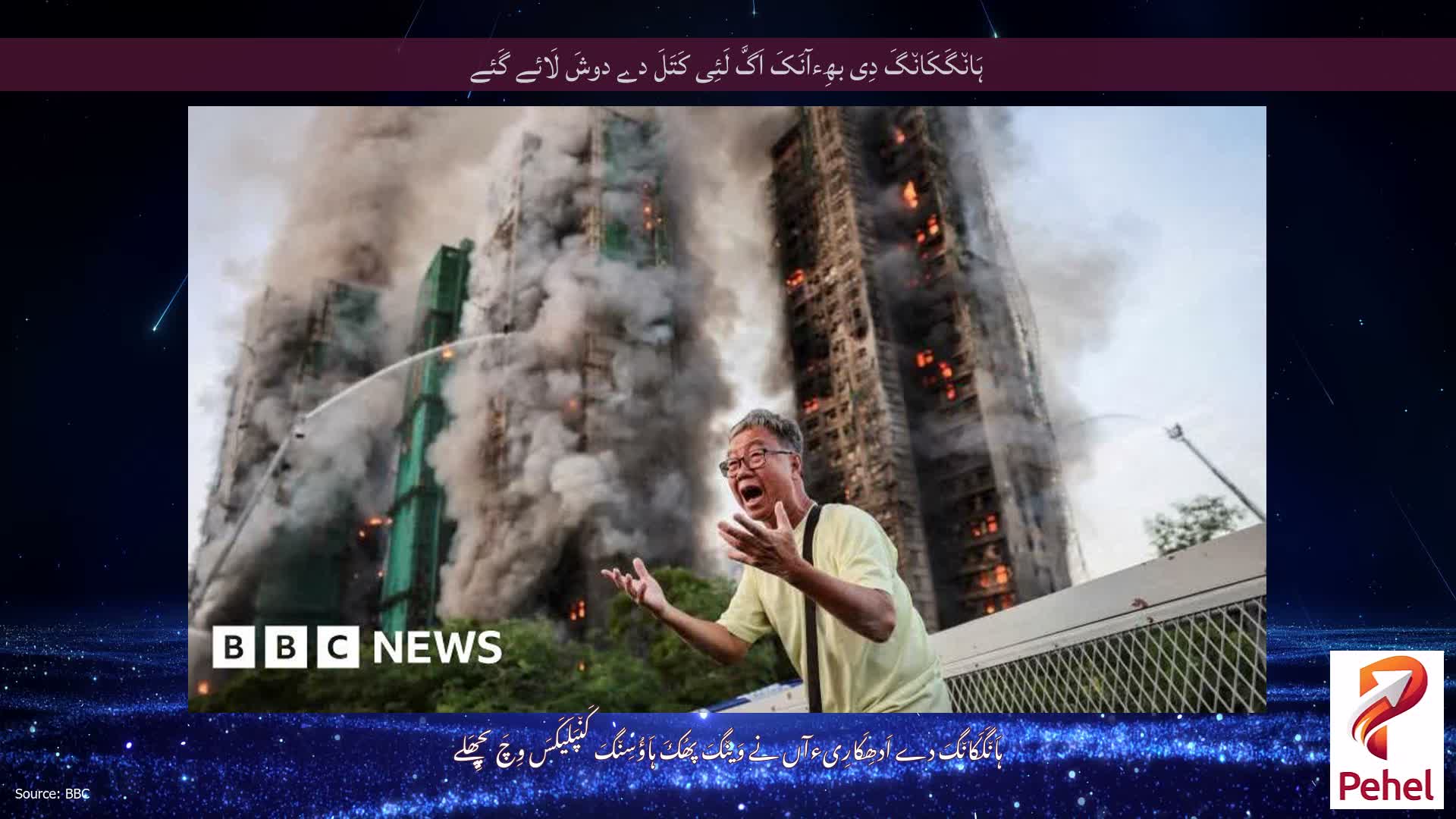 ہَان٘گَکَان٘گَ دِی بھِءآنَکَ اَگَّ لَئِی کَتَلَ دے دوشَ لَائے گَئے