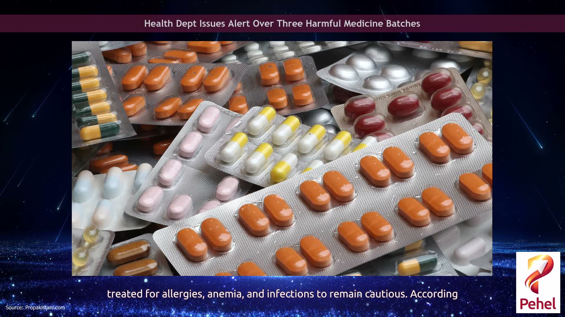 Health Dept Issues Alert Over Three Harmful Medicine Batches