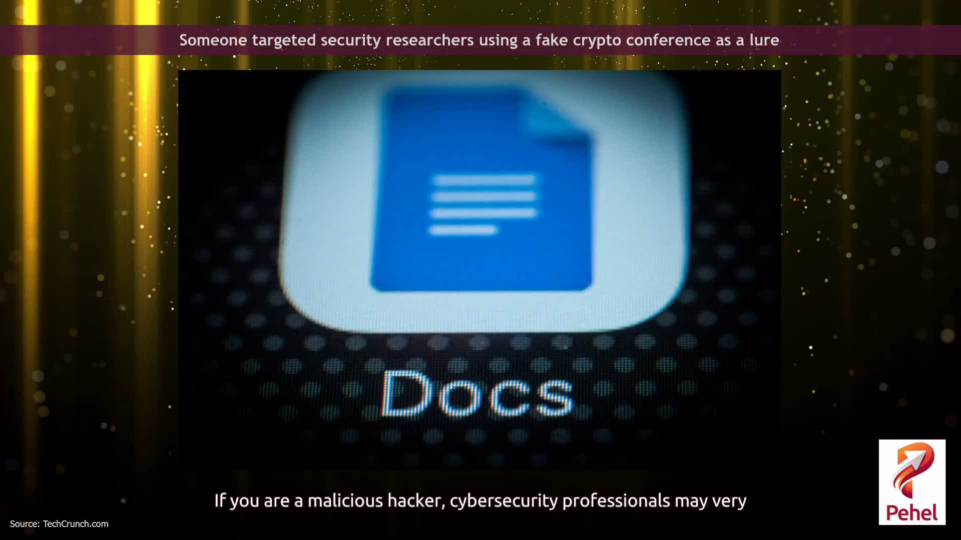 Someone targeted security researchers using a fake crypto conference as a lure