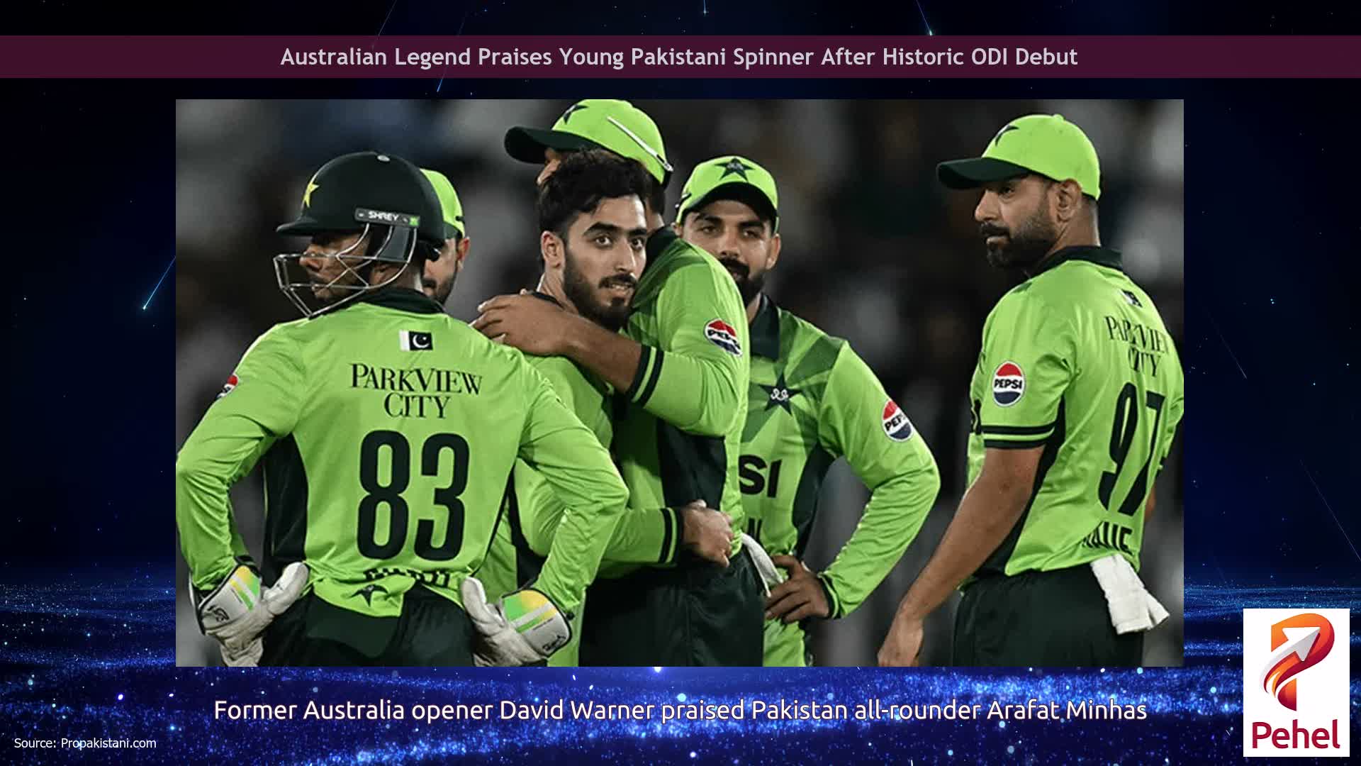 Australian Legend Praises Young Pakistani Spinner After Historic ODI Debut