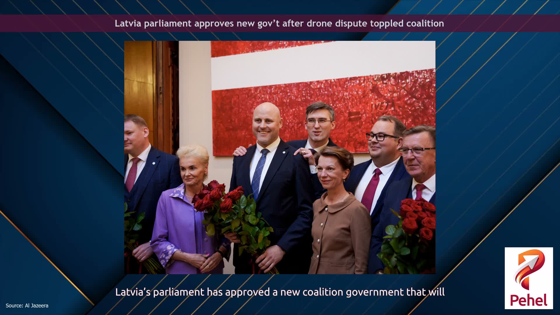 Latvia parliament approves new gov’t after drone dispute toppled coalition