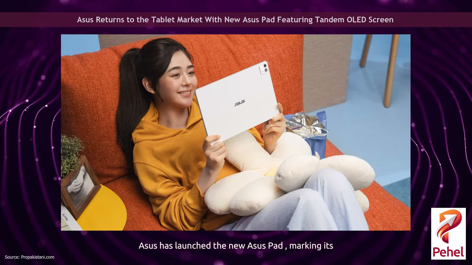 Asus Returns to the Tablet Market With New Asus Pad Featuring Tandem OLED Screen